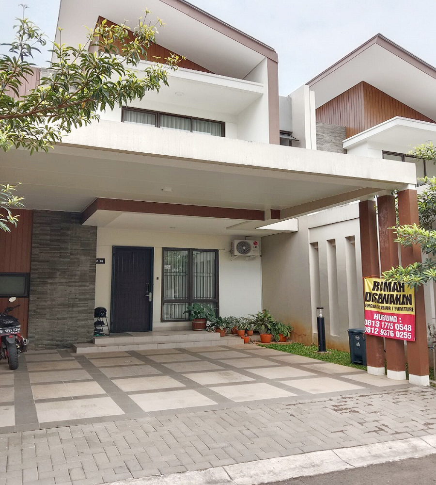 Sewa Rumah di Podomoro Golf View Dekat Emeralda Golf Club, Trans Studio Mall Cibubur, Gerbang Tol Cimanggis, RS Mitra Keluarga